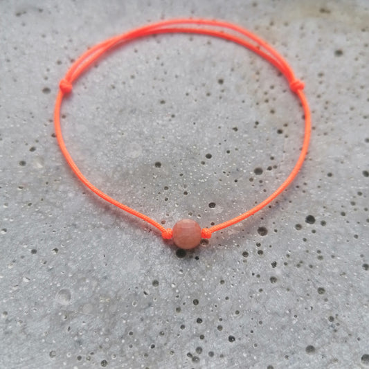 Sonnenstein Armband pfirsich & neonorange