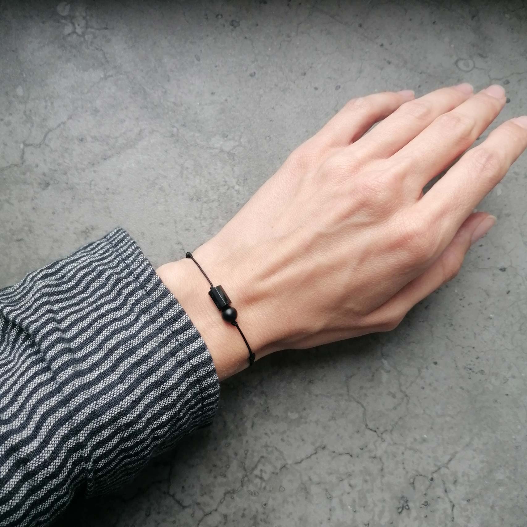 Onyx Armband schwarz | unisex