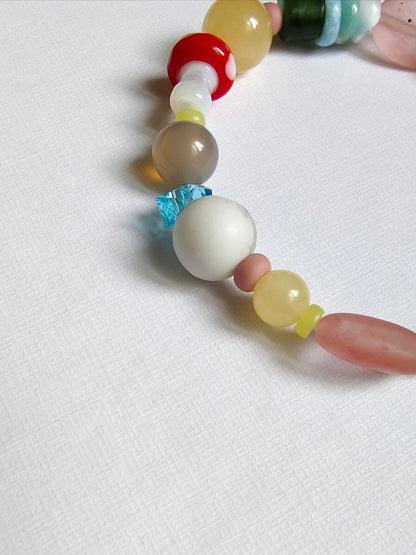 Armband 'wild harmony' Edelsteine & Glas
