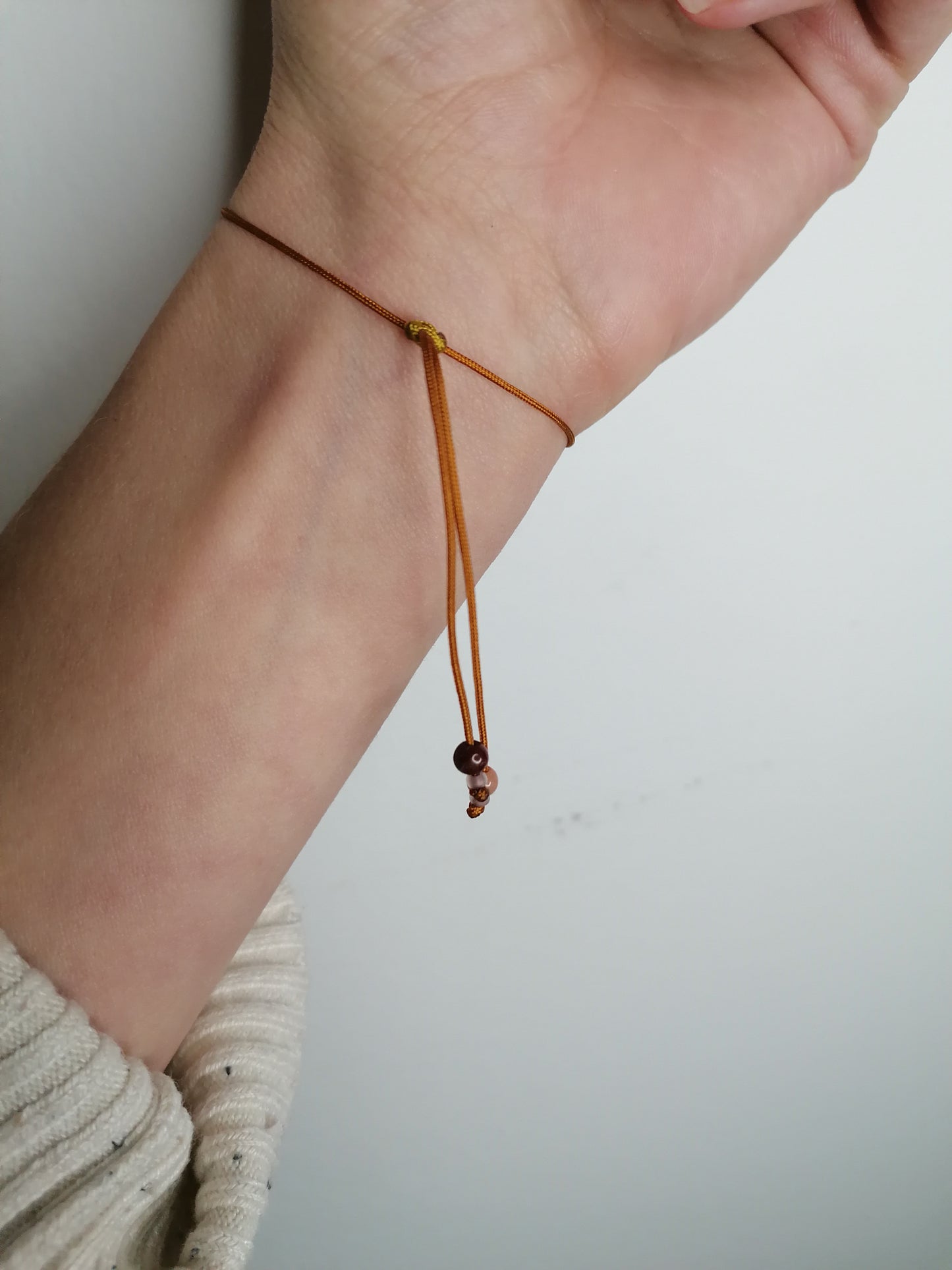 Mookaite bracelet | brown red ochre