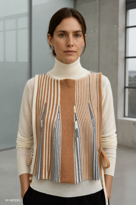 Sculpted Knit Top No.2 – Stripe mix