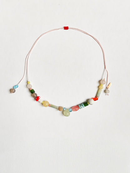 Edelstein-Kette „Wild Harmony“ Natursteine & Glas