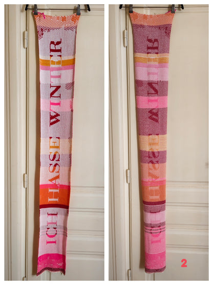 The Anti-Winter Scarf | pink red orange