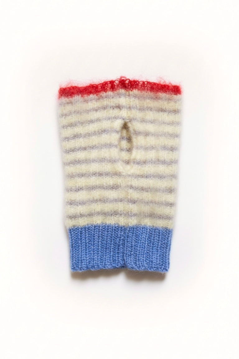 Stulpen | Fingerlose Handwärmer – Alpaka, Super Kid Mohair & Merino – Multi-Color Unikat
