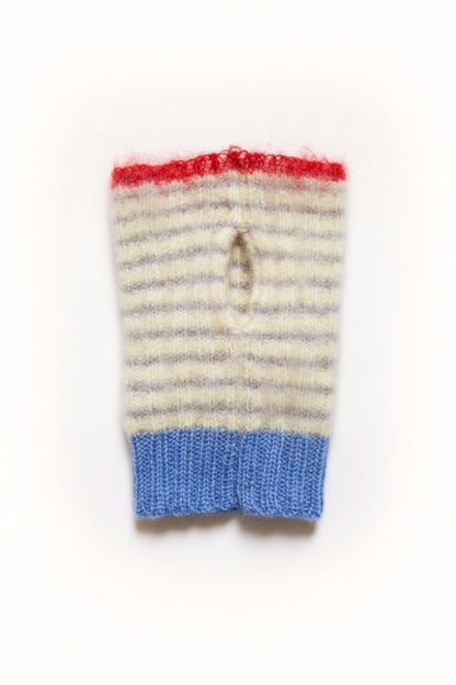 Stulpen | Fingerlose Handwärmer – Alpaka, Super Kid Mohair & Merino – Multi-Color Unikat