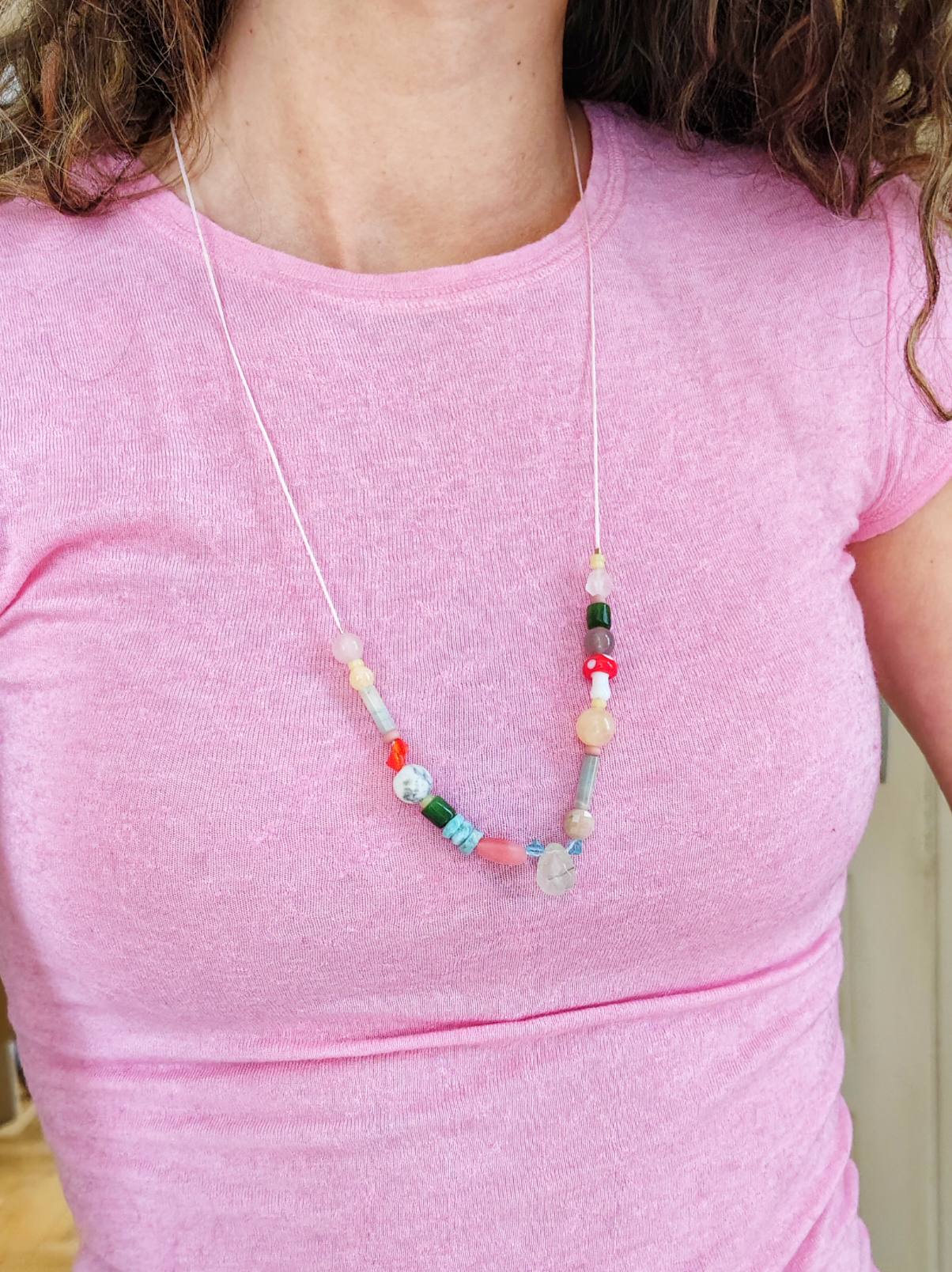 Edelstein-Kette „Wild Harmony“ Natursteine & Glas