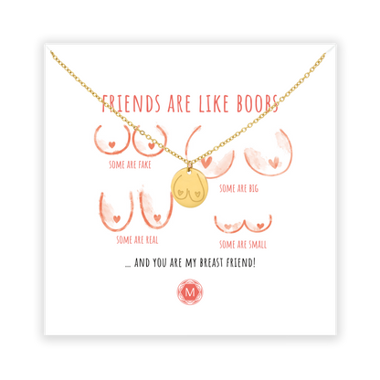 Necklace Busenfreundin | Stainless steel engraving | Friends like Boobies