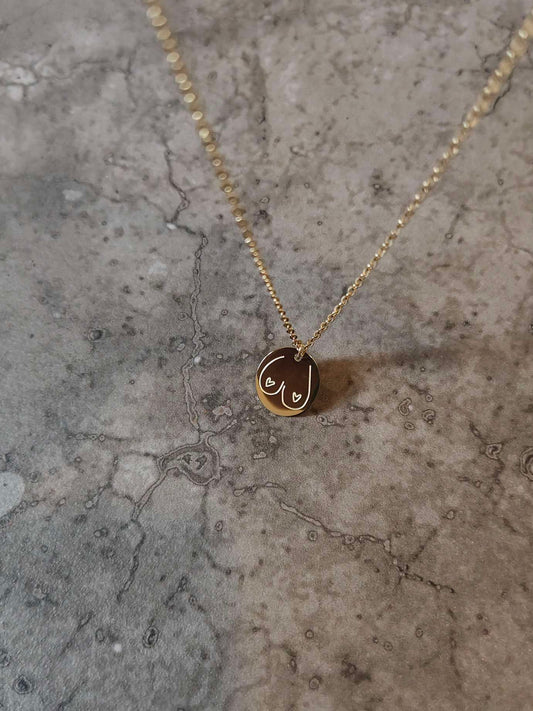 Necklace Busenfreundin | Stainless steel engraving | Friends like Boobies