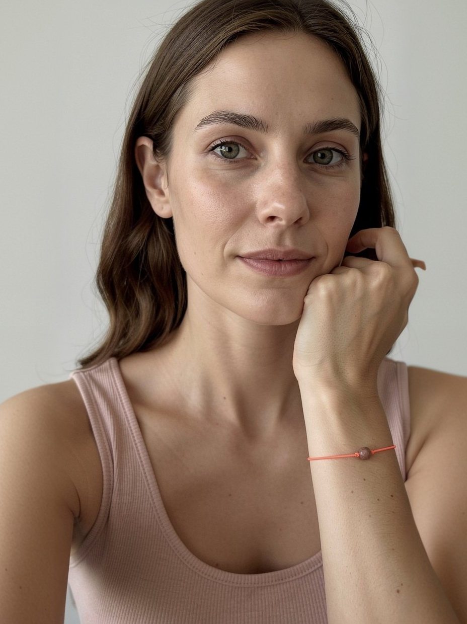 Sonnenstein Armband pfirsich & neonorange