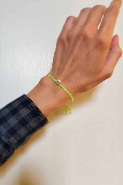 Armband neongelb | Perle & Superkid Mohair