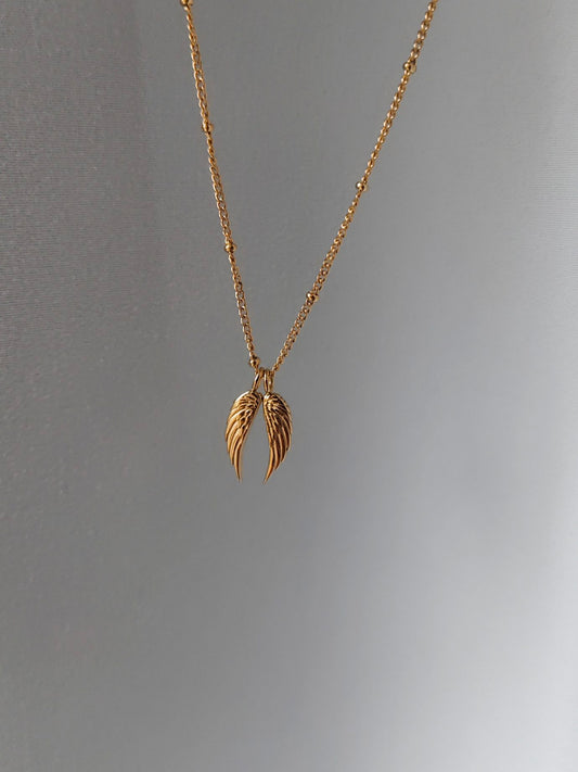Guardian Angel Necklace 18K gold | Wing Chain Stainless Steel