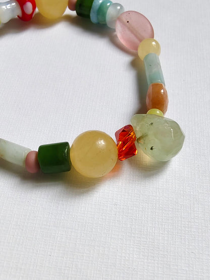 Armband 'wild harmony' Edelsteine & Glas