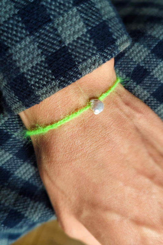 Armband neongelb | Perle & Superkid Mohair