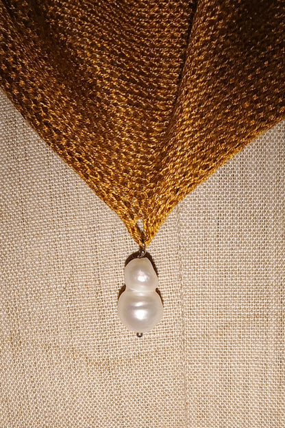 Midas Collier – Strick-Kette mit Barockperlen & Halbedelsteinen | pre-order
