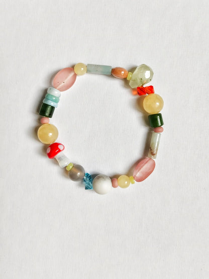 Armband 'wild harmony' Edelsteine & Glas