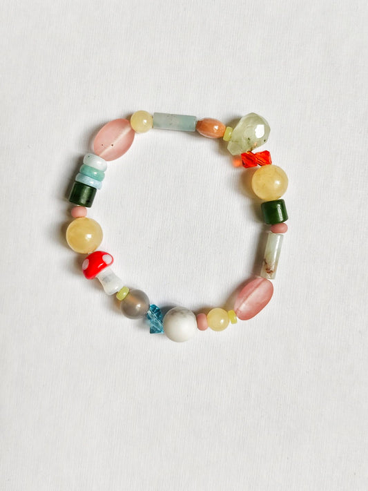 Armband 'wild harmony' Edelsteine & Glas