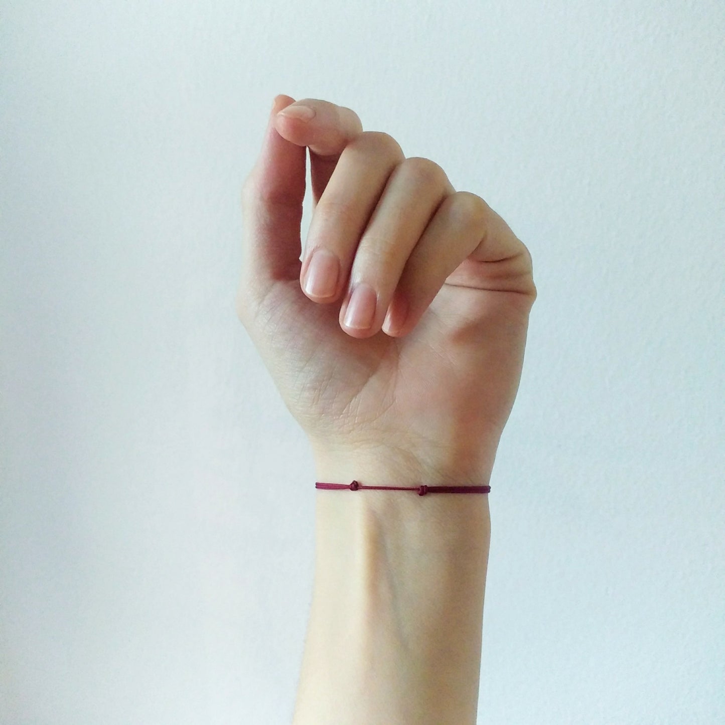 Schlichtes silber Herz Armband | Edelstahl & Textil