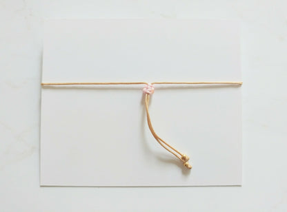 Armband Sonnenstein & Rosenquarz in beige rosa gold