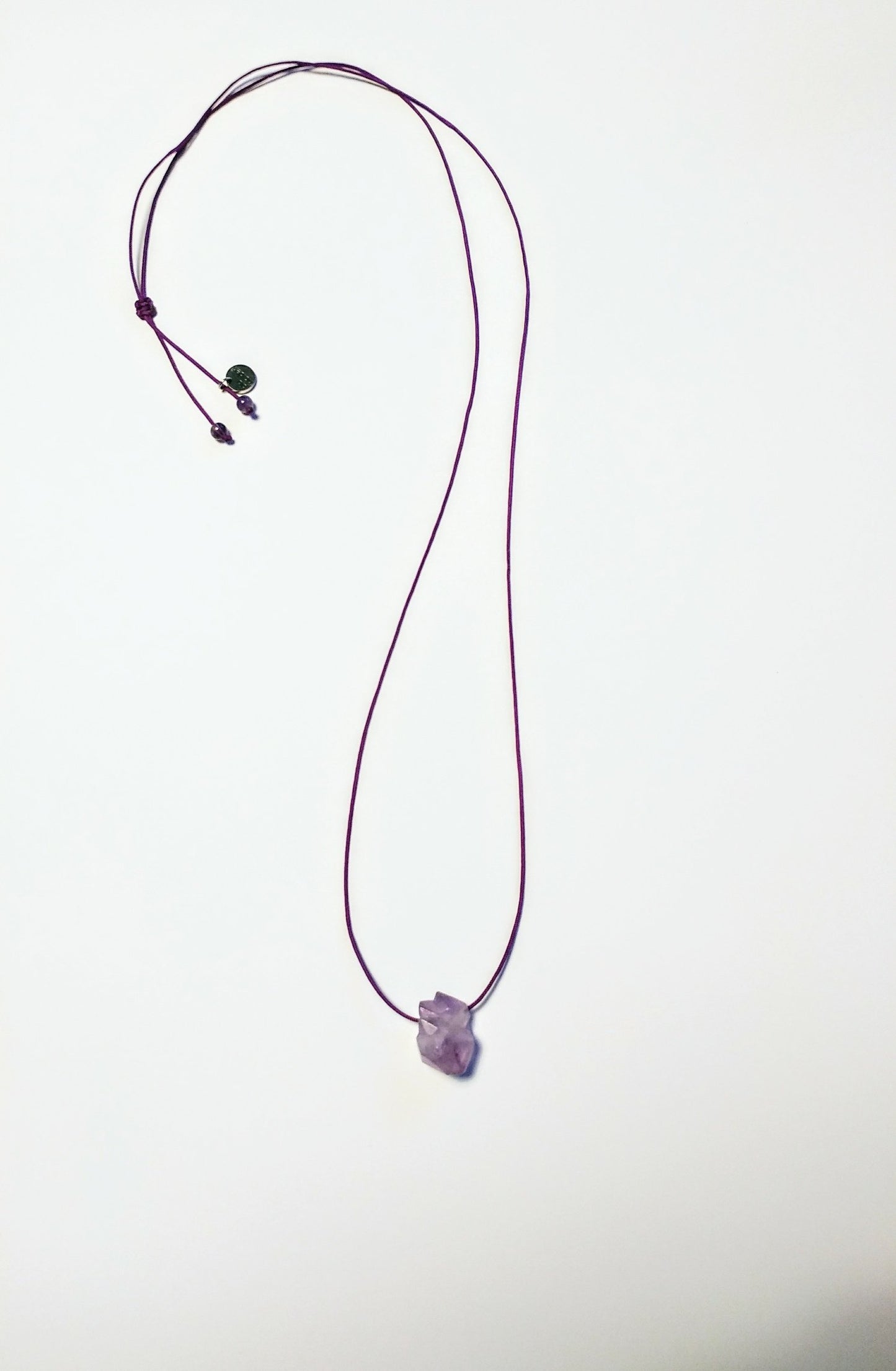 Roher Amethyst Kristall | minimalistische Halskette