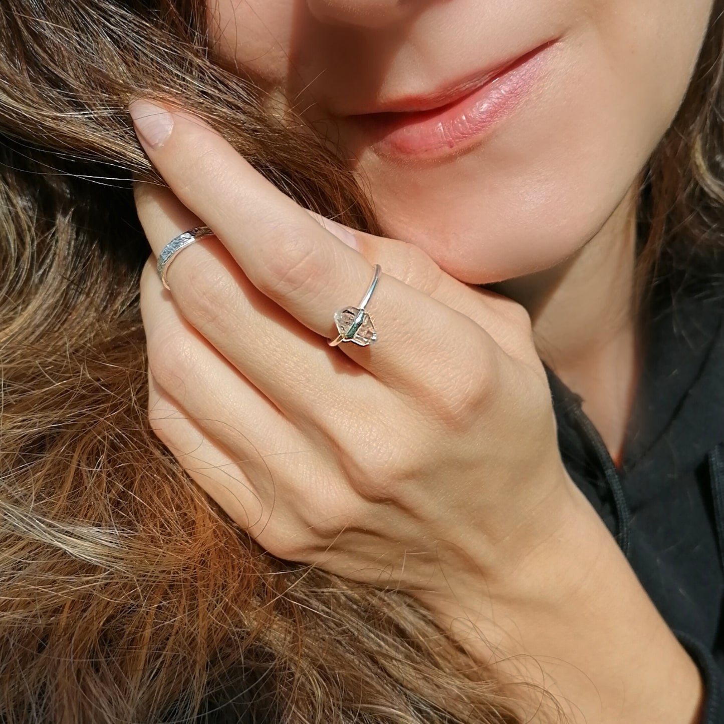 Herkimer Diamant Ring | Silber