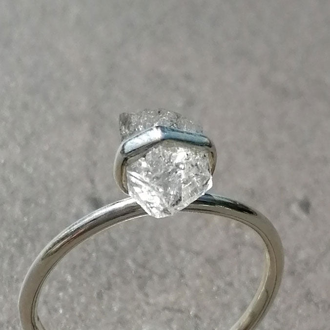 Herkimer Diamant Ring aus Silber von pia norden