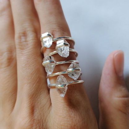 Herkimer Diamant Ringe aus Silber von pia norden