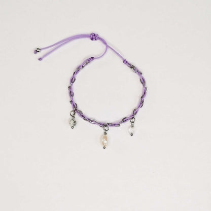 Set drei Edelstein Armbänder in lila bei pia norden